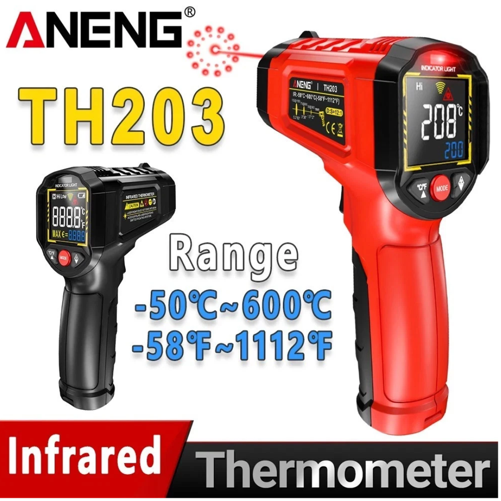 Infrared Thermometer LCD Digital Non-contact Laser IR Temperature Gun Temp Meter