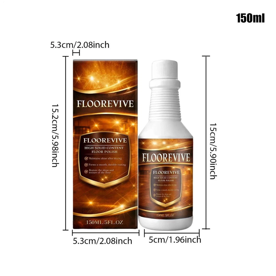 FLOOREVIVE™ Wood Floor Restorer & Polish – Scratch Repair, Shine & Revitalizer (150ml)