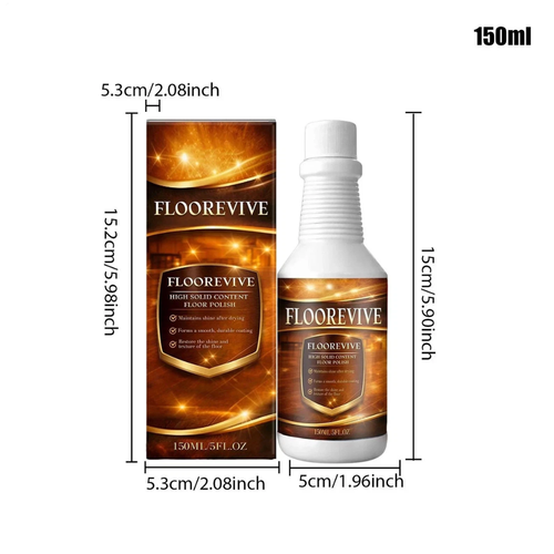 FLOOREVIVE™ Wood Floor Restorer & Polish – Scratch Repair, Shine & Revitalizer (150ml)