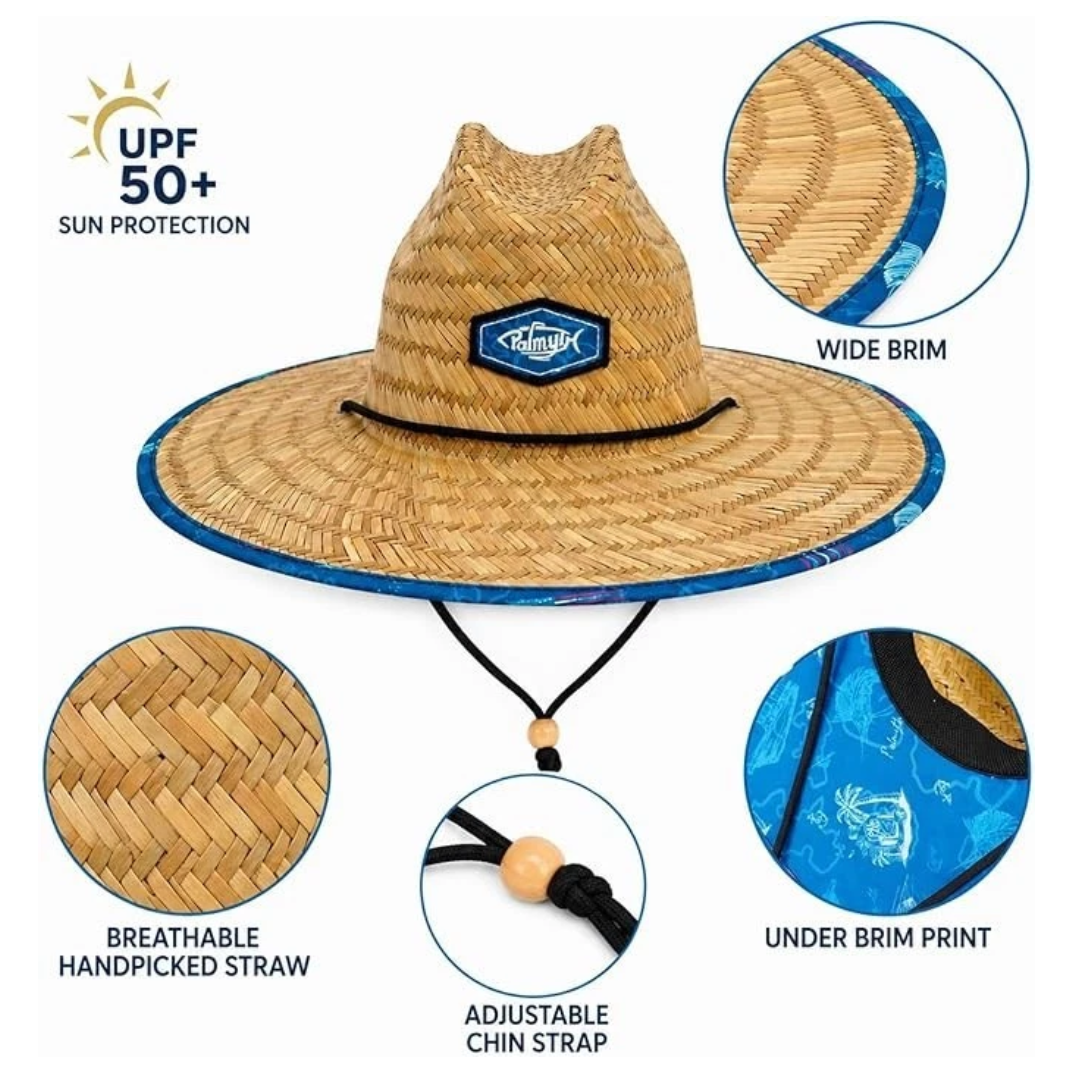 Straw Hat for Men & Women Sun Hats, Beach Hat, Fishing Hat Wide Brim UPF
