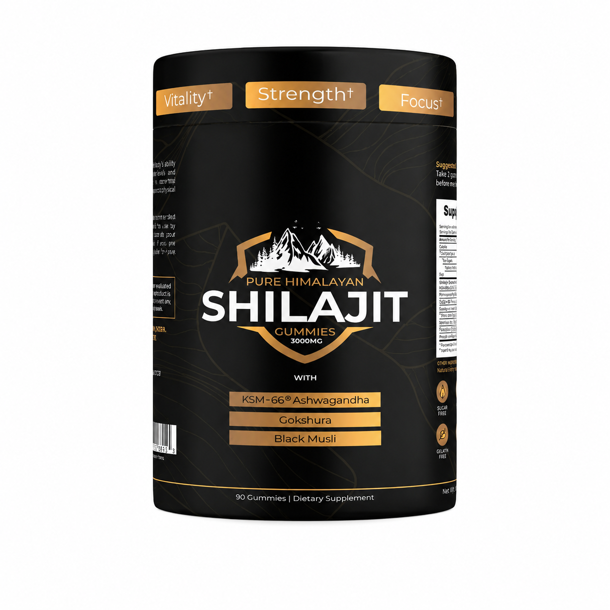 Pure Energy Himalayan Shilajit Gummies 3000mg | Premium Wellness Supplement
